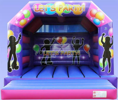 15 x 16 Lets Party Adult Bouncy Castle Hire Surrey, a adult bouncy castle for hire from Alpha Bouncy Castles & Events