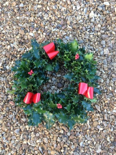 Fresh Holly Wreaths