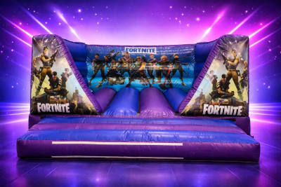 Fortnite low height bouncy castle, a bouncy castle for hire from Croydon Bouncy Castles