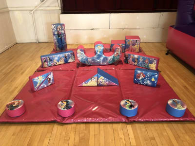 Princess Soft Play, a soft play set for hire from Wizard Bouncy Castles