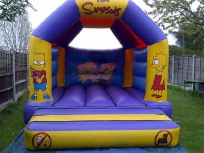 12ft x 14ft The Simpsons bouncy castle, a bouncy castle for hire from TFG Bouncy Castles
