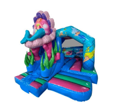 3D Mermaid with Slide, a inflatable slide for hire from Chloe's Castles