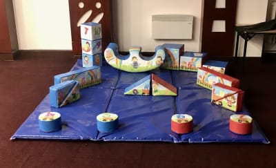 ABC 123 Soft Play, a soft play set for hire from Wizard Bouncy Castles