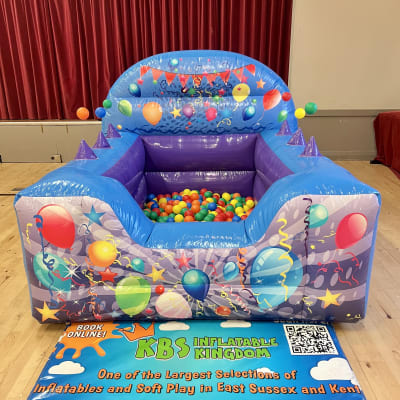 Party Air Juggler Ball Pit, a soft play set for hire from KBS Inflatable Kingdom