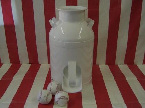 Milk Can Toss carnival game rental for a Rancho Cucamonga party or community event