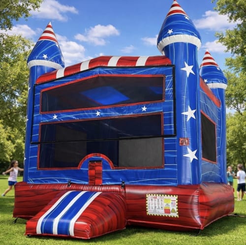 Bounce house rental for a Upland backyard birthday or family celebration