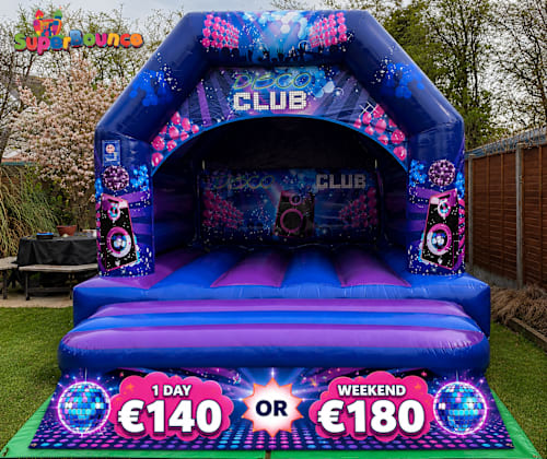 Disco Bouncy Castle 15x12 for hire in Drogheda
