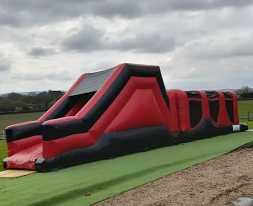 42ft Red and Black Assault Course for hire in Buxted