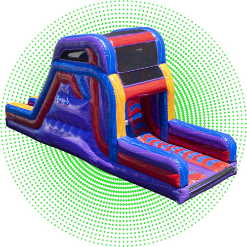 Marble Warped Wall 18' Dual Slide Obstacle