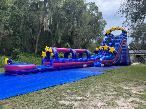 Rainbow Rush dual lane combo - Inflatables Rental in fl | All