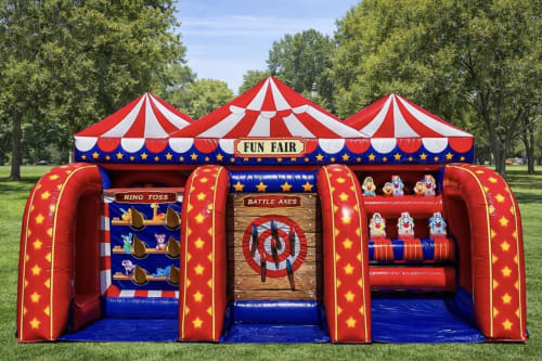 Carnival games and attractions for a Yorba Linda school church or community event
