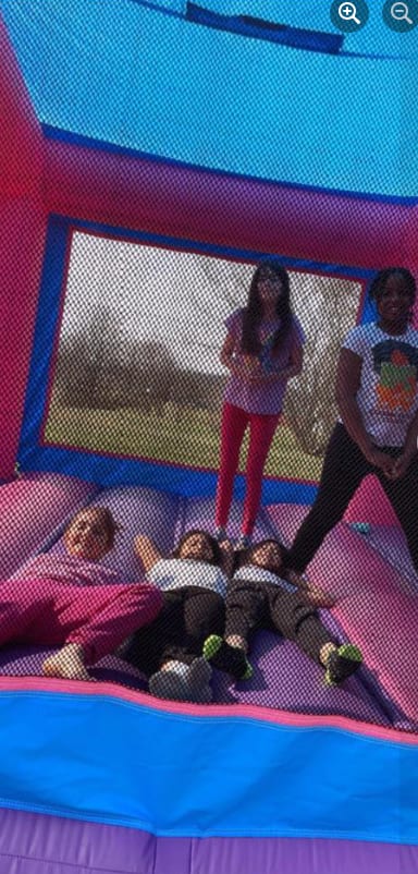 Pink/Purple Bounce House - Inflatables, Games, Tables, Chairs