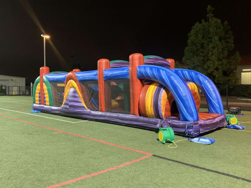 40 foot Electric Rush Obstacle Course rental