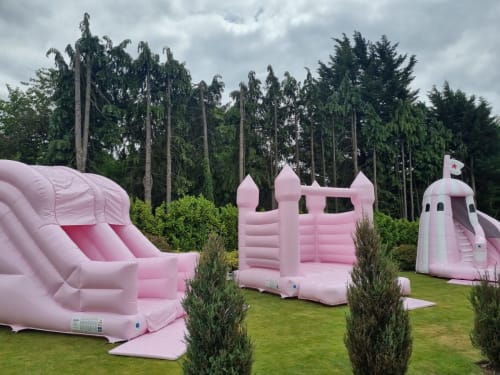 Elegant White Bouncy Castle Hire - Elevate Your Event with Bouncy Boo