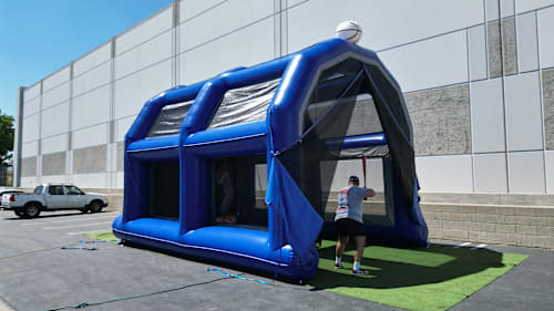 Inflatable Batting Cage interactive sports game rental