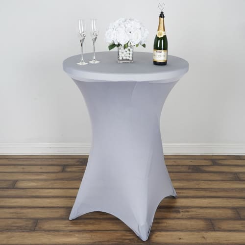 Highdi Wasbaar cocktailtafelkleed, spandex poseur tafel, rekbaar, rekbaar, tafelkleed, voor bruiloft, feest, verjaardagsfeestjes, huis- en evenementdecoratie (paars, 80x110cm