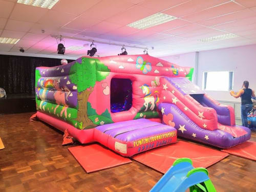 UNICORN DISCO CASTLE SLIDE COMBO 16Ft x 23Ft