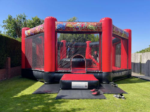 Inflatable Night Club( Red & Black) - Bouncy Castle Hire in Kilmarnock,  East Ayrshire