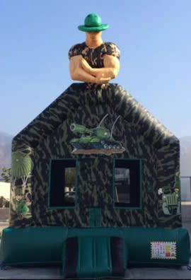 13 x 13 Basic Training Jumper bounce house rental for a Norco party