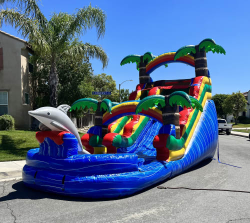 Water slide rental for a warm weather Redlands California event