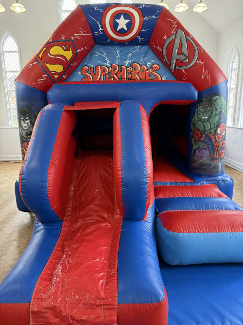 Superhero Combo Castle (optional Bluetooth Speaker with lights)