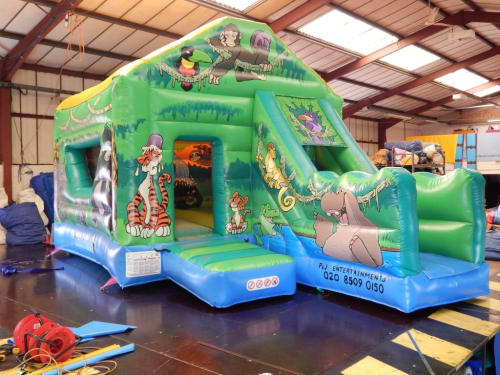 Children S Bouncy Slides For Hire Combi Castles Inflatable Slides