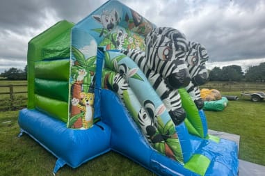 Safari Bouncy Castle Slide Combo