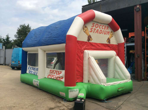 Inflatable Beat The Goal Keeper - Bouncy Castle Hire and soft play