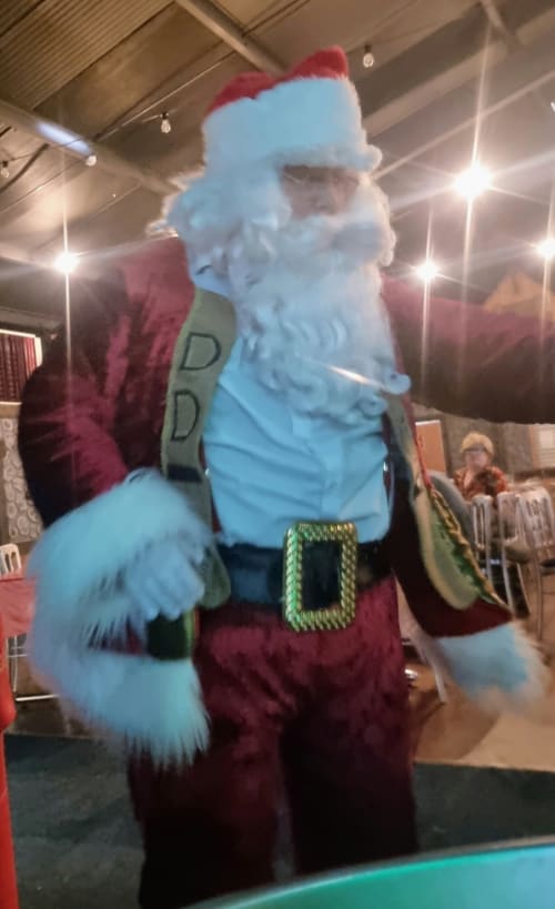 Santa Father Christmas Costume Hire Bouncy Castle Hire in Doncaster Rotherham South Yorkshire Monster Mash Entertainments