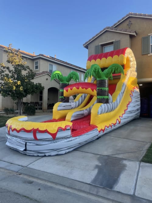 Water slide rental for a warm weather Orange California event
