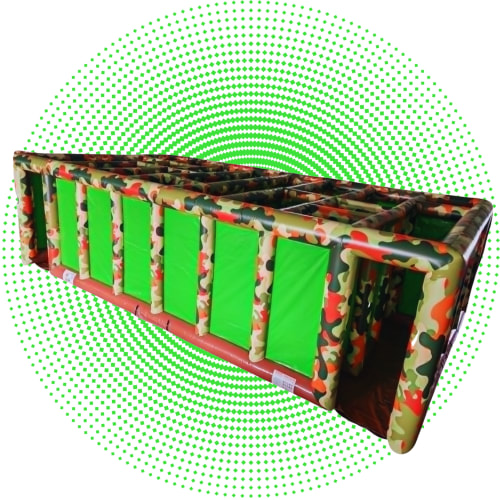 Neon Camo Inflatable Maze