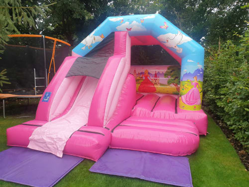 Princess Bouncy Castle with Front Slide - Bouncy Castle, Disco Dome, Soft  Play, Slides, Sumo Hire in Grays Brentwood Romford Hornchurch Upminster  Dagenham Essex