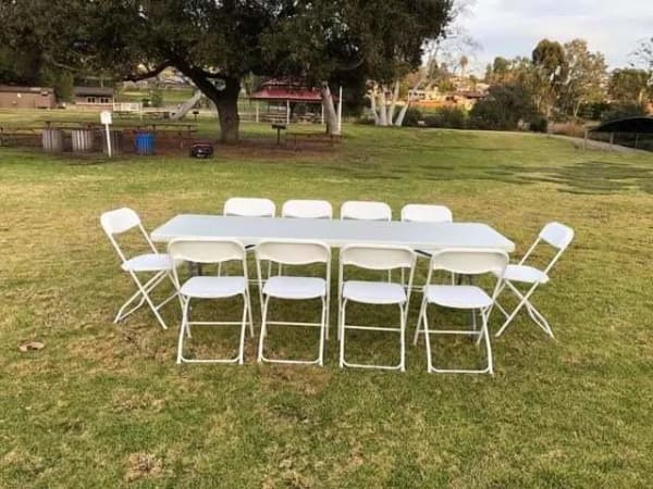 8ft Rectangular Table Rentals   Long Island NY