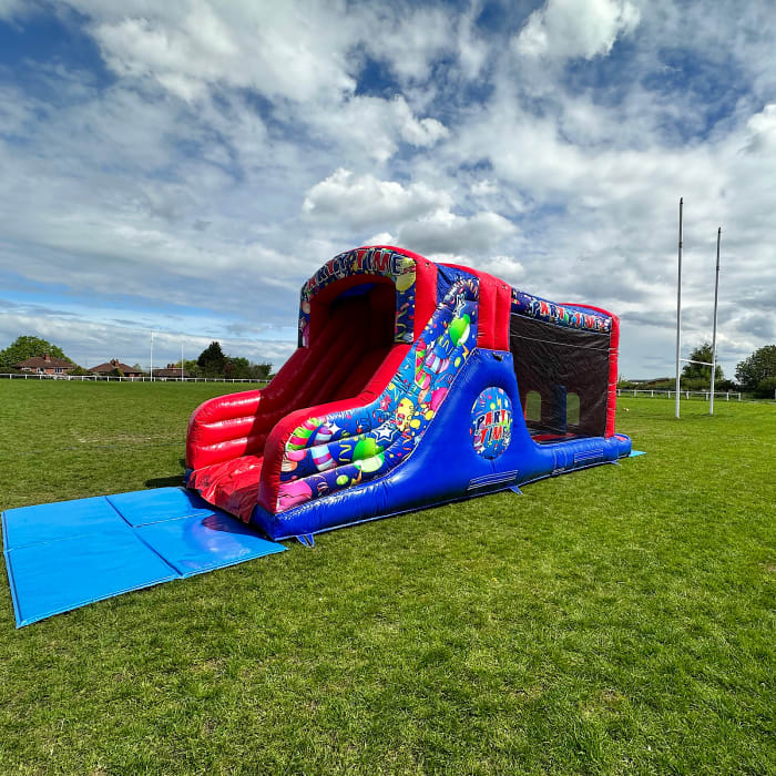 30ft Obstacle Assault Course Blue Fun Run