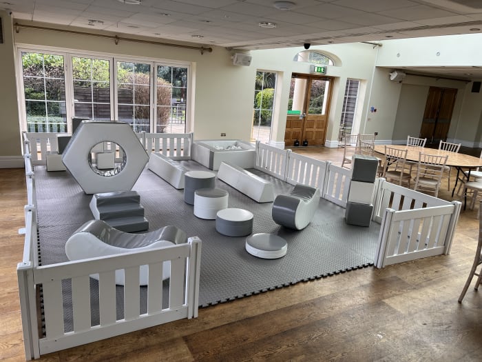 White and Grey Soft Play