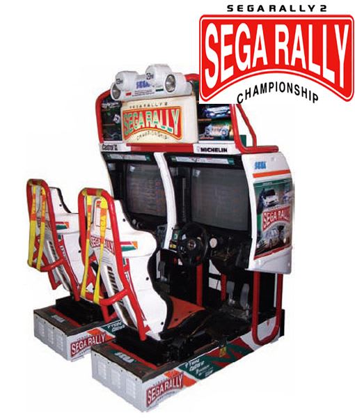 Sega Rally 2 twin arcade machine hire in Newcastle
