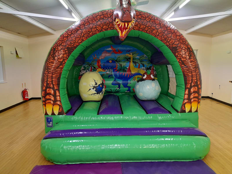 3D Dinosaur Bouncy Castle hire in Five Ashes