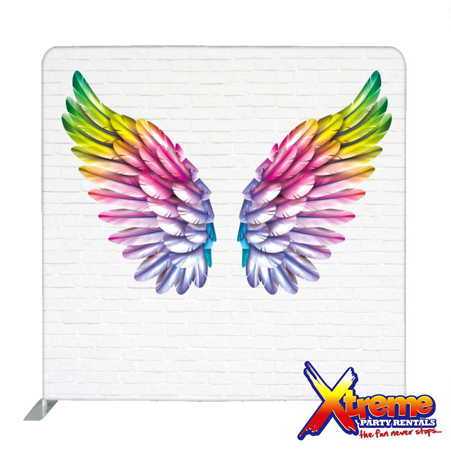 8ft x 8ft Wings Background - Bouncy Castle & Party Rentals in Bridgetown,  Barbados
