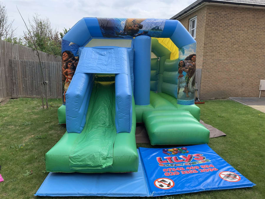 Moana Combo 12x18 Bouncy Castle With Slide Bouncy Castle And Soft Play Hire In Welling Dartford Crayford Sidcup Falconwood Eltham Bexley Bexleyheath