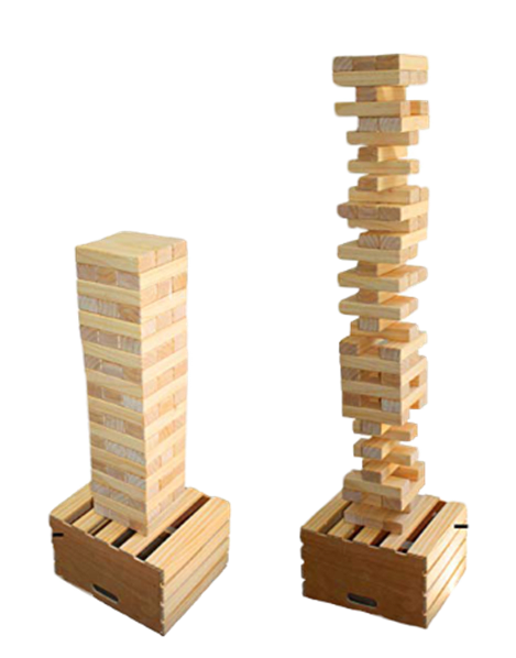 Giant Jenga  Grimes Events & Party Tents