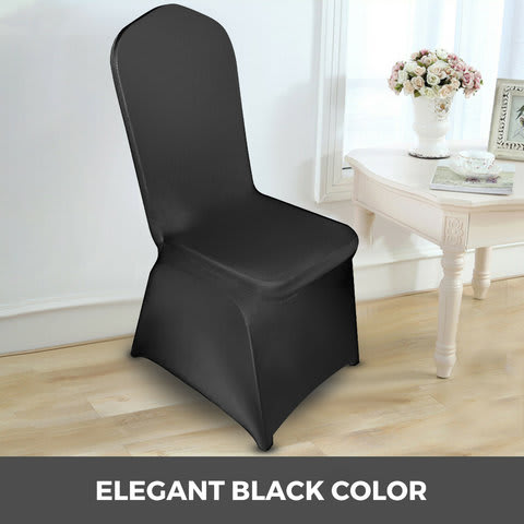 Black Spandex Chair Covers For Rent