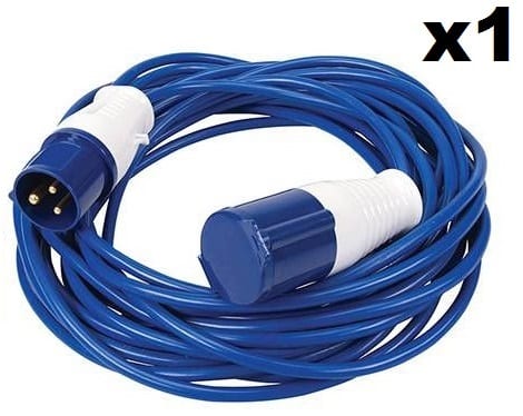 20 Metre 13 AMP to 16 AMP HO7RN-F Cable Extension Lead For Bouncy Castle Blowers 