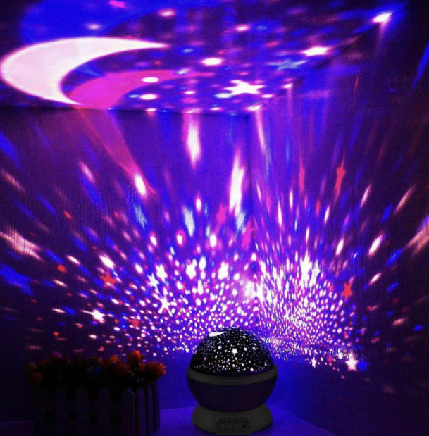 Star Projector Night Light - Free Sensory Toys