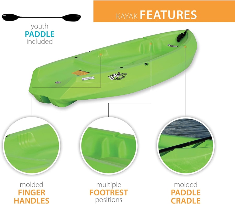 Lifetime Wave 60 Youth Kayak (Paddle Included)