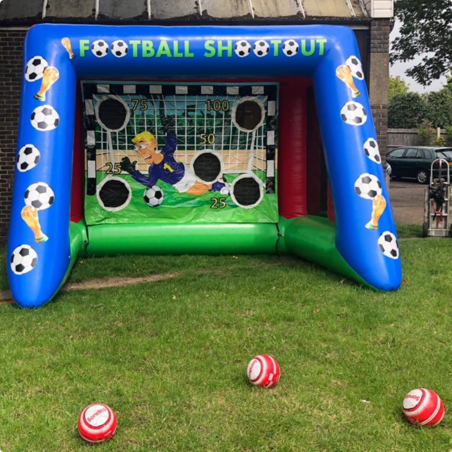 Inflatable Beat The Goal Keeper - Bouncy Castle Hire and soft play