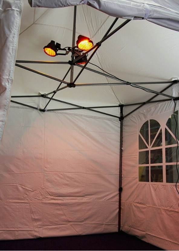 Hire gazebo and heaters sale