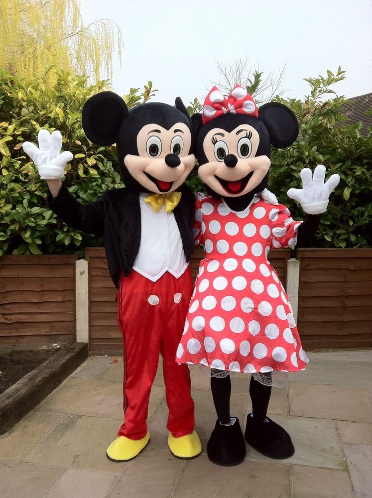 Mickey and minnie mouse mascot costumes for on sale adults