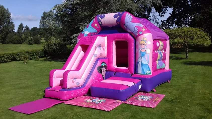 Bouncy castle deals with slide