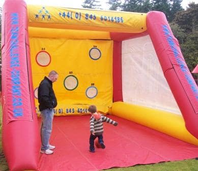 Inflatable Beat The Goal Keeper - Bouncy Castle Hire and soft play