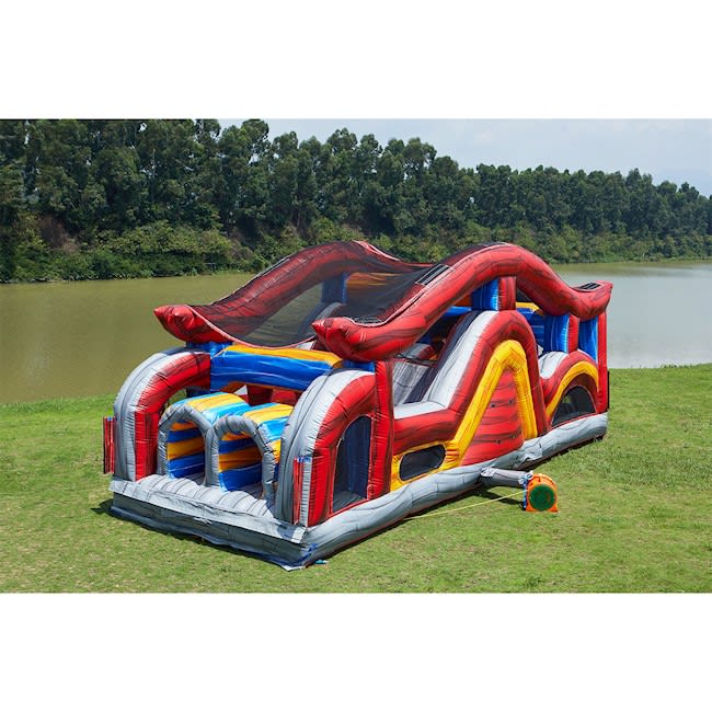 60 Ft Obstacle Course w/ tall slide from Biloxi Bounce House